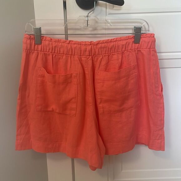 GAP Linen Blend High Waist Pull On Shorts - Picture 2 of 5